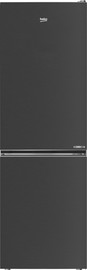 Beko מקרר מקפיא תחתון נירוסטה מושחרת RCNE365XBR BEKO