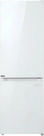 Peerless מקרר מקפיא תחתון NO FROST זכוכית לבנה Peerless BCD-310W-GV W INV