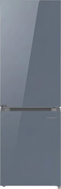Peerless מקרר מקפיא תחתון NO FROST זכוכית אפורה Peerless BCD-310W-GV G INV