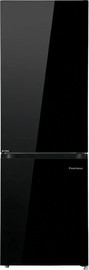 Peerless מקרר מקפיא תחתון NO FROST זכוכית שחורה Peerless BCD-310W-GV B INV