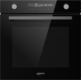 Crystal תנור בנוי דיגיטלי 72 ליטר MBO72GB זכוכית שחורה Crystal