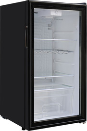 Peerless מקרר ויטרינה 90 ליטר LC-92 BLK מסגרת שחורה Peerless