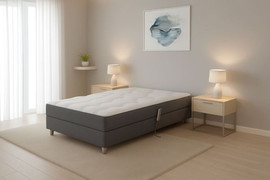 RAM DESIGN מיטת נוער ברוחב וחצי חשמלית דגם מיילי פרימיום RAM DESIGN אפור