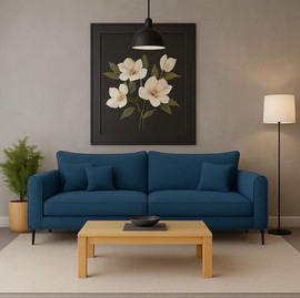 RAM DESIGN מערכת ישיבה דו מושבית 1.60 מ אושן מבית RAM DESIGN כחול