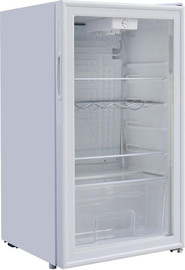 Peerless לבן מקרר ויטרינה 93 ליטר דלת זכוכית Peerless דגם LC- 92