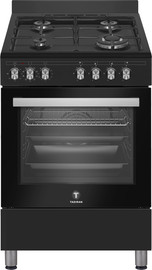 תדיראן תנור משולב גז 60 סמ טורבו TOFS650MBL שחור פחם TADIRAN
