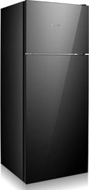 Peerless מקרר מקפיא עליון 210 BCD-210 G BLK פירלס גימור זכוכית שחורה