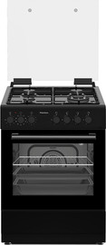 Peerless תנור משולב גז 60 פירלס PR 6006 BL-SBF-TRB שחור