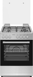 Peerless תנור משולב גז 60 פירלס Peerless PR 6006 IX-SBF-TRB כסוף