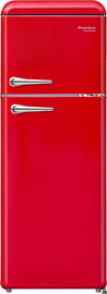 Peerless מקרר מקפיא עליון רטרו 210 פירלס BCD-210VX RED אדום Peerless