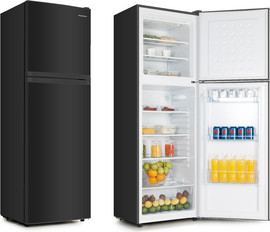 Peerless מקרר מקפיא עליון 308 ליטר BCD 375B שחור Peerless