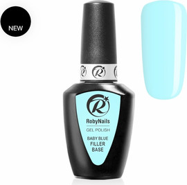 RobyNails ראבר בייס גומי בצבע תכלת BABY BLUE רוביניילס - באישור משרד הבריאות.