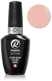RobyNails ראבר בייס גומי בצבע קובר בג' COVER BEIG רוביניילס - באישור משרד הבריאות.