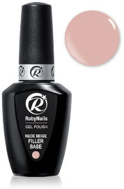RobyNails ראבר בייס גומי בצבע ניוד NUDE BEIGE רוביניילס - באישור משרד הבריאות.