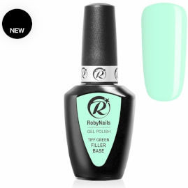 RobyNails ראבר בייס גומי בצבע טורקיז TIFF GREEN רוביניילס - באישור משרד הבריאות.