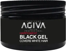 AGIVA ג'ל שחור לכיסוי שיער לבן Agiva BLACK Gel | אגיבה