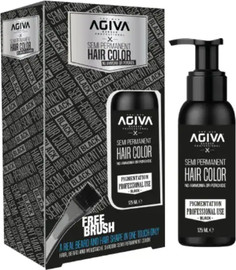 AGIVA צבע לשיער חצי קבוע Agiva Semi Permanent Hair Color Black אגיבה