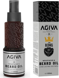 AGIVA שמן לזקן ולשפם אגיבה AGIVA MOUSTACHE & BEARD OIL 100ML