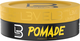 LEVEL3 פומייד שקוף עם ברק לעיצוב וקיבוע שיער | POMADE לבל LEVEL 3