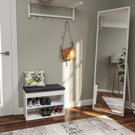Geva Design שידת כניסה לנעליים עם תא אחסון דגם מיזר