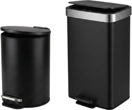 Eko מארז פחי אשפה HORIZON 50 ליטר שחור+ CLASSIC פח 3 ליטר שחור