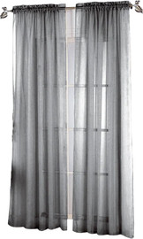 DECOR BLINDS וילון לסלון 160*140 ס"מ שיפון שקוף אפור - בודד