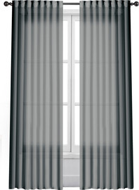 DECOR BLINDS וילון לסלון השחלה 140*250 אפור בודד