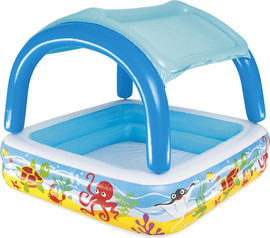 BESTWAY בריכה מתנפחת כולל צלון 147*147 ס"מ מותג BESTWAY - דגם 52192