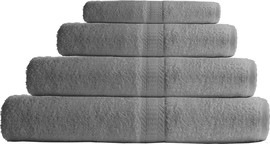 TEXSTYLE מגבת גוף 100% כותנה 68X125 צבע אפור כהה