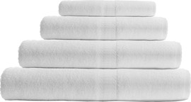 TEXSTYLE מגבת גוף 100% כותנה 68X125, צבע לבן