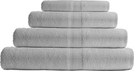 TEXSTYLE מגבת פנים 100% כותנה 50/85 450 GSM אפור בהיר