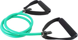 T-FORCE גומיית התנגדות כושר עם ידיות מרופדות בעוצמה בינונית