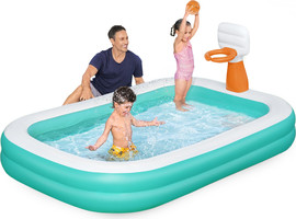 BESTWAY בריכה מלבנית כדורסל 251X168X102 ס"מ