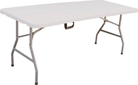 HOME שולחן מתקפל 74x76x183 ס"מ חזק במיוחד