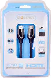 Syenergy כבל HDMI איכותי 5 מטר זכר לזכר