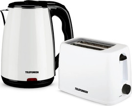 TELEFUNKEN סט קומקום ומצנם לבן דגם TBS1800-W