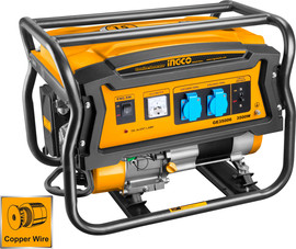 INGCO גנרטור בנזין 4 פעימות 3500W כולל מייצב מתח AVR