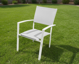 Giardino כסא אלומיניום אולימפוס, לבן