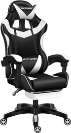 מולטי גרדן כיסא גיימינג "מולטי גיימר" שחור לבן