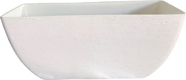 Cortico אדנית דמוי אבן במידות 25X25X58 ס"מ לבן