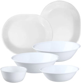 Corelle סט כלי הגשה 6 חלקים קורל Winter frost תוצרת קורנינג ארה"ב