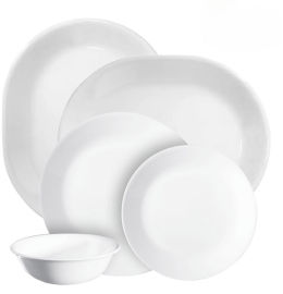 Corelle סט צלחות קורל 38 חלקים ל12 סועדים של קורנינג  דגם Winter frost  תוצרת ארה"ב