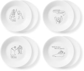 Corelle מארז 8 צלחות מנה ראשונה 21.5 ס"מ דגם Star Wars