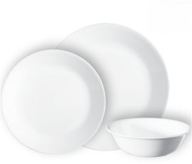 Corelle סט צלחות קורל 12 חלקים ל 4 סועדים דגם Winter frost