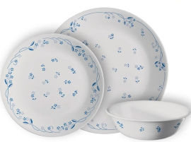 Corelle סט צלחות קורל 54 חלקים ל18 סועדים Provincial Blue