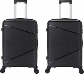 Swiss Bag זוג מזוודות 24 SWISS BAG בלתי שבירות בינוני