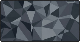 mila משטח גיימינג מקצועי לעכבר ולמקלדת XXL – דגם Geometric Gray | 90×40 ס”מ