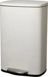 Be Unique פח אשפה מלבני לבן Anti-Slip טריקה שקטה 50L לבן