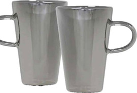 Be Unique זוג מאגים זכוכית כהה שכבה כפולה 370ml