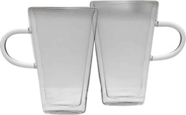Be Unique סט מאגים זכוכית שכבה כפולה 370ml